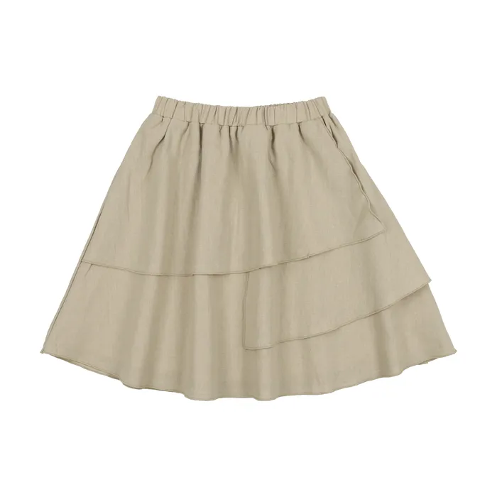 Analogie Linen Layered Skirt Light Green Analogie Necklaces