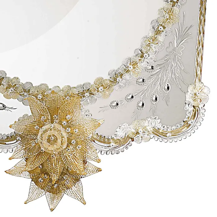 Earrings MuranoVItrum Home Decor Mirror 600 Line SGIORGIO Art 0440