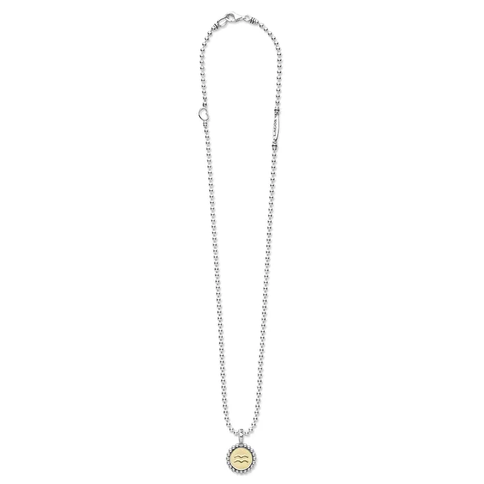 Signature Caviar Aquarius Zodiac Charm Necklace LAGOS Necklaces