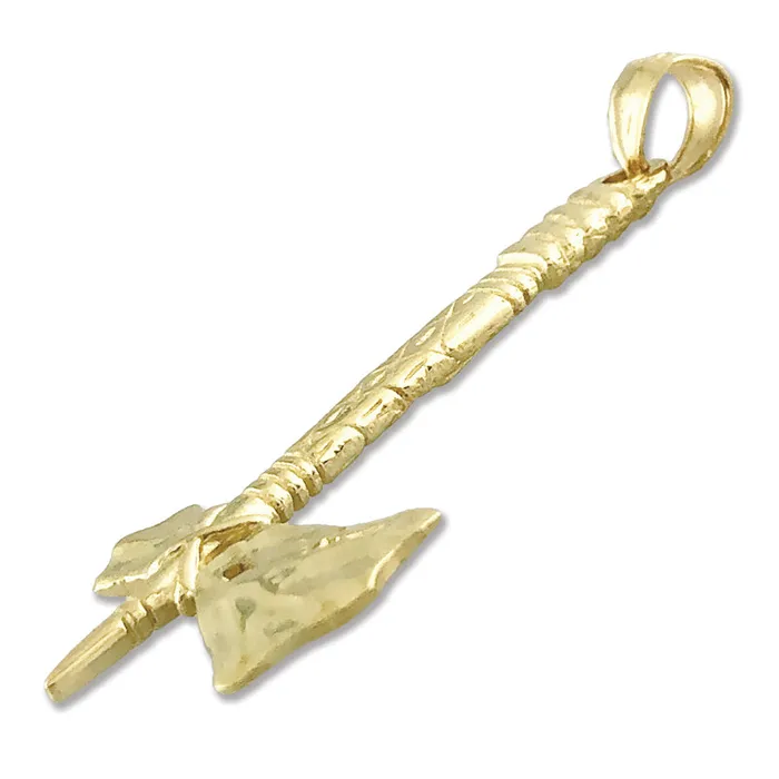 14K Gold 3D Tomahawk Pendant Goldia Necklaces