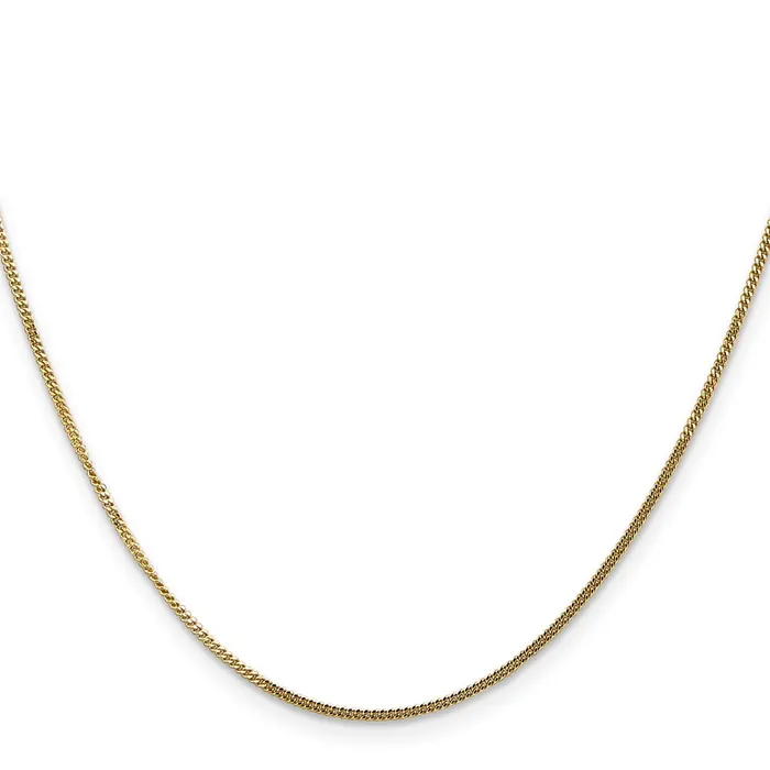 14K Yellow Gold 18 inch 14mm Curb with Spring Ring Clasp Pendant Chain Necklace MDS Necklaces 14K Yellow Gold 18 inch 14mm Curb with Spring Ring Clasp Pendant Chain Necklace MDS Necklaces