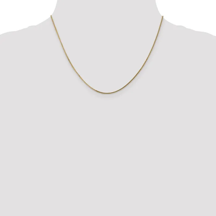 14K Yellow Gold 18 inch 14mm Curb with Spring Ring Clasp Pendant Chain Necklace MDS Necklaces 14K Yellow Gold 18 inch 14mm Curb with Spring Ring Clasp Pendant Chain Necklace MDS Necklaces