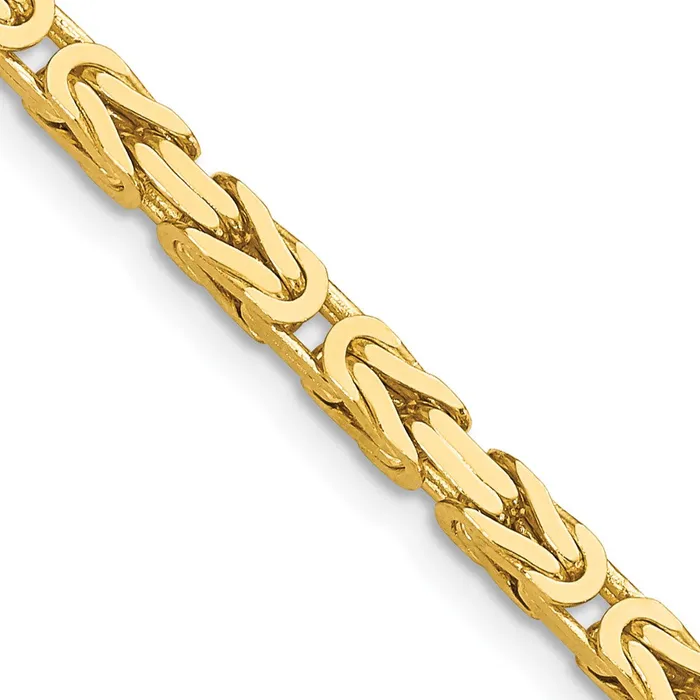 14K Yellow Gold 30 inch 325mm Byzantine with Lobster Clasp Chain Necklace MDS Necklaces 14K Yellow Gold 30 inch 325mm Byzantine with Lobster Clasp Chain Necklace MDS Necklaces