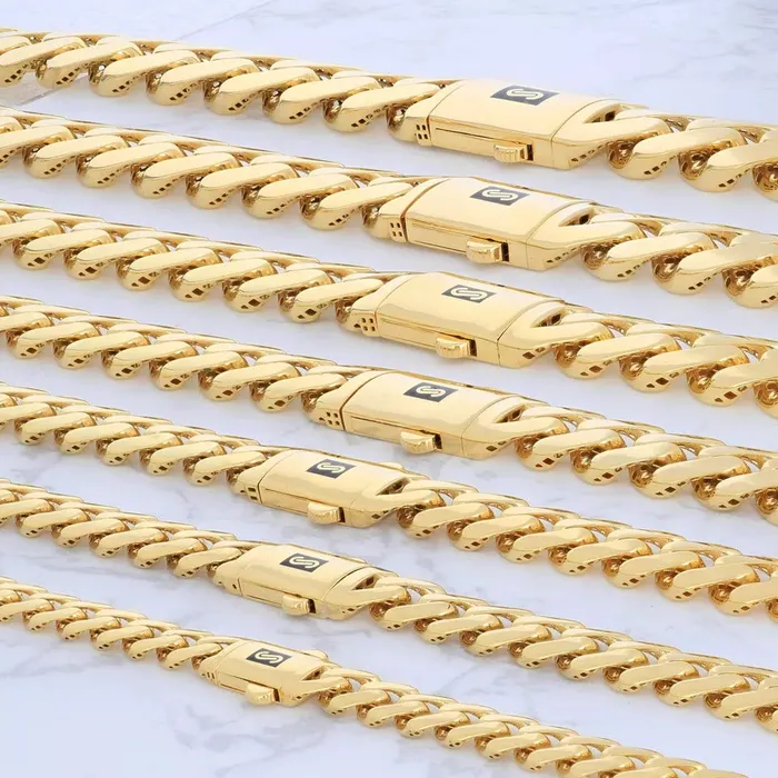 14k Yellow Gold Royal Monaco Miami Cuban Link 9mm Chain Pendant Necklace 30 Goldiacom Necklaces