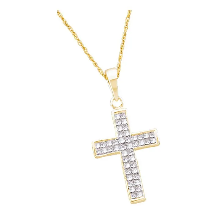 gndatlanta Necklaces 12CTDiamond CROSS PENDANT