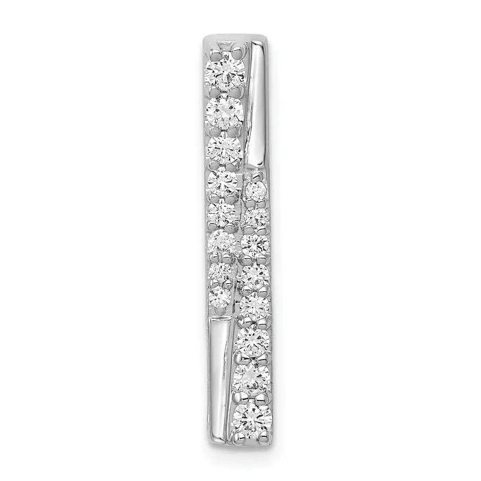 Goldia 14K White Gold Lab Grown Diamond VSSI FGH Fancy Chain Slide Necklaces Goldia 14K White Gold Lab Grown Diamond VSSI FGH Fancy Chain Slide Necklaces