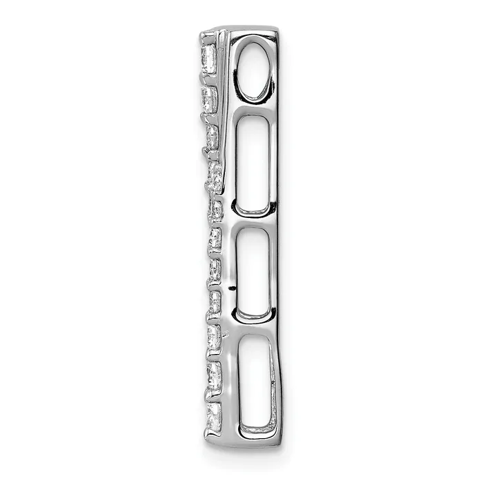 Goldia 14K White Gold Lab Grown Diamond VSSI FGH Fancy Chain Slide Necklaces