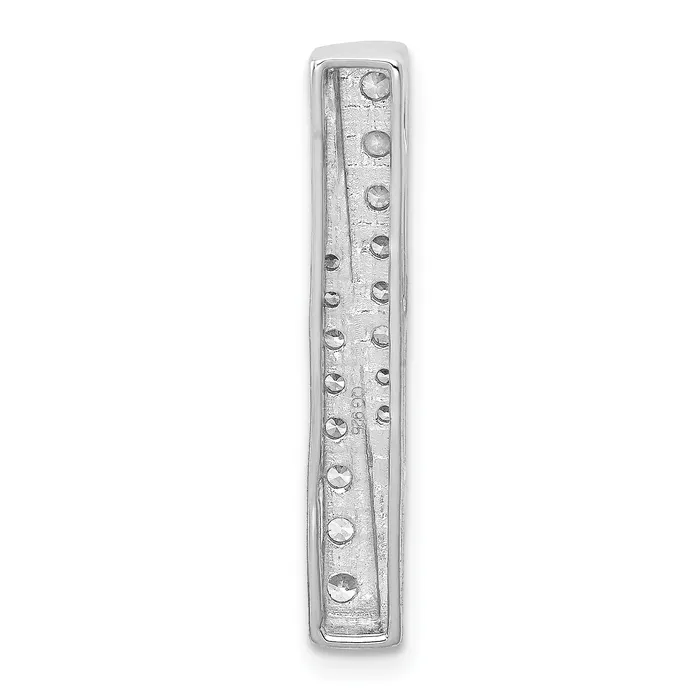 Goldia 14K White Gold Lab Grown Diamond VSSI FGH Fancy Chain Slide Necklaces