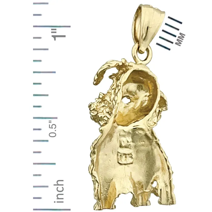 Goldia Necklaces 14K Gold Poodle Puppy Pendant