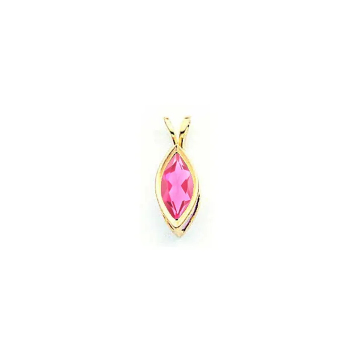 Goldia Necklaces 14k Yellow Gold 10x5mm Marquise Pink Tourmaline bezel pendant Goldia Necklaces 14k Yellow Gold 10x5mm Marquise Pink Tourmaline bezel pendant