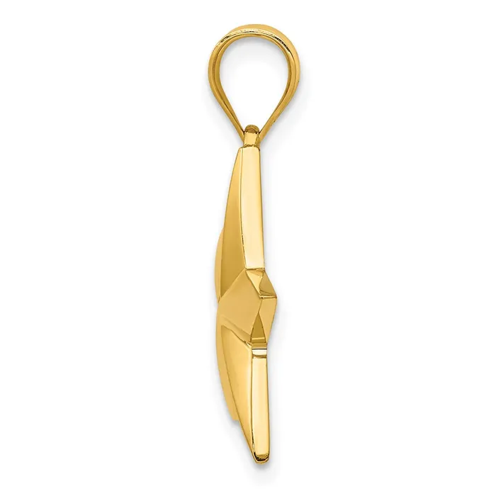 Goldia Necklaces 14k Yellow Gold Polished Star Pendant