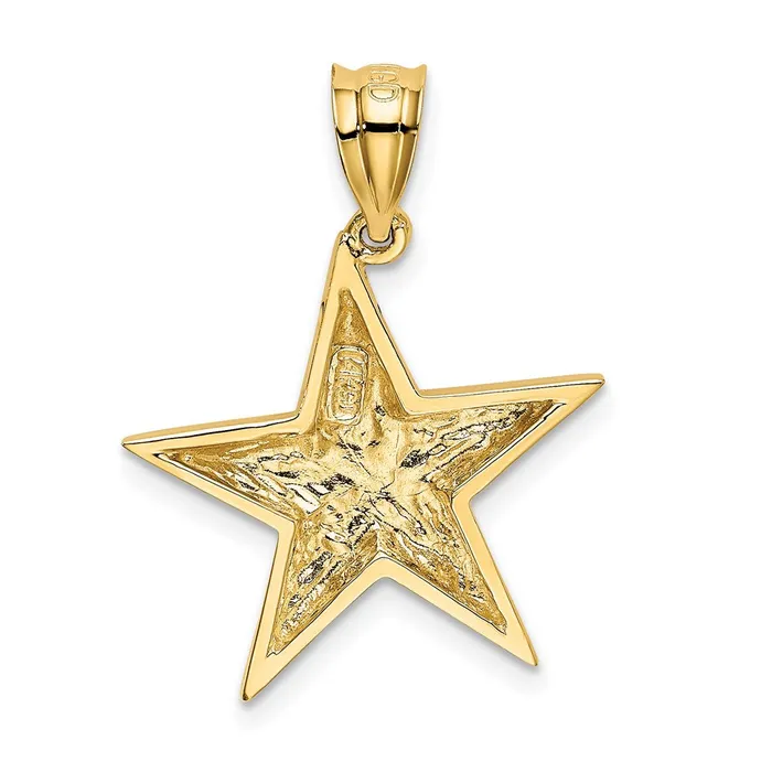 Goldia Necklaces 14k Yellow Gold Polished Star Pendant
