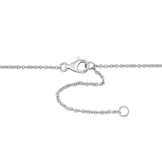 JMS always Necklaces Original AMOUR 1 CT TW Diamond Station Necklace In Platinum JMS always Necklaces Original AMOUR 1 CT TW Diamond Station Necklace In Platinum