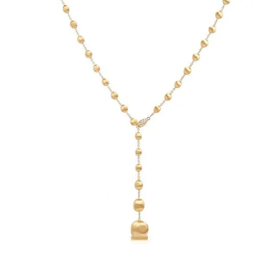 JMS always Necklaces Original Marco Bicego Africa Constellation Yellow Gold Diamond Lariat Necklace JMS always Necklaces Original Marco Bicego Africa Constellation Yellow Gold Diamond Lariat Necklace
