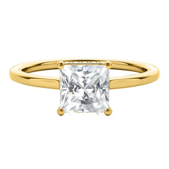JMS always Original Maulijewels 135 Carat Natural Diamond Princess Cut Moissanite Engagement Rings For Womens In 14K Yellow Gold Rings JMS always Original Maulijewels 135 Carat Natural Diamond Princess Cut Moissanite Engagement Rings For Womens In 14K Yellow Gold Rings