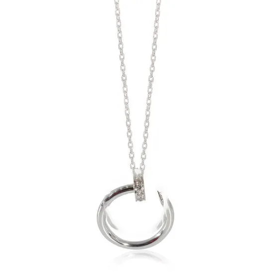 JMS always PreStyled Sets Original PreOwned Cartier Juste un Clou Pendant in 18K White Gold 012 CTW