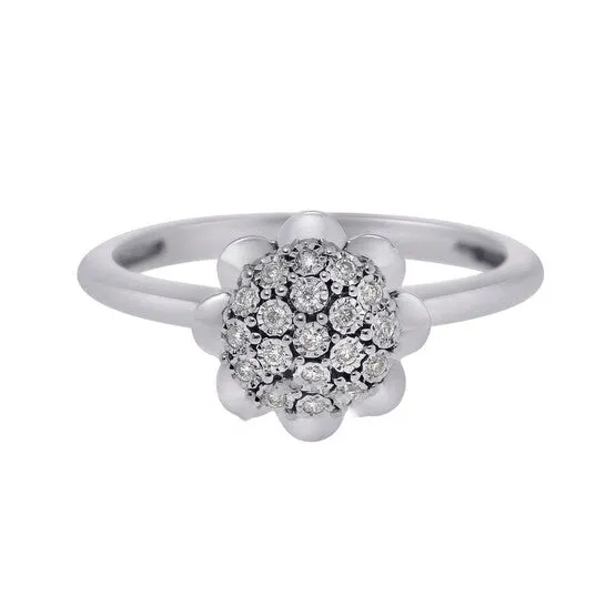 JMS always Rings Original Bliss 18K White Gold Diamond Cluster Ring sz 65 20089423 JMS always Rings Original Bliss 18K White Gold Diamond Cluster Ring sz 65 20089423