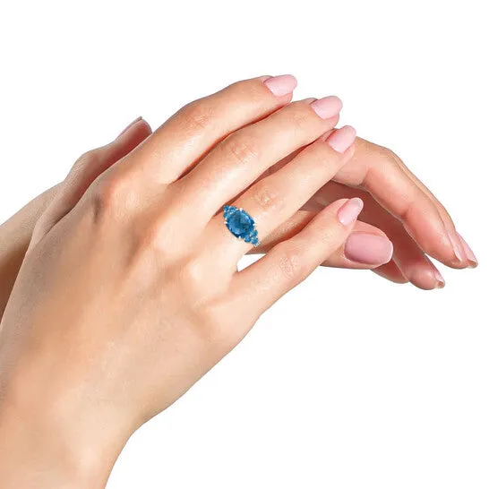 JMS always Rings Original Haus of Brilliance 18K White Gold 10mm Cushion Shaped Blue Topaz and 16 Cttw Diamond 3 Stone Style Ring FG Color VS1VS2 Clarity Ring Size 65 JMS always Rings Original Haus of Brilliance 18K White Gold 10mm Cushion Shaped Blue Topaz and 16 Cttw Diamond 3 Stone Style Ring FG Color VS1VS2 Clarity Ring Size 65