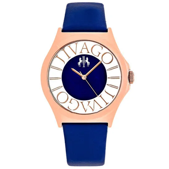JMS always Watches Original Jivago Fun Quartz Blue Dial Ladies Watch JV8435