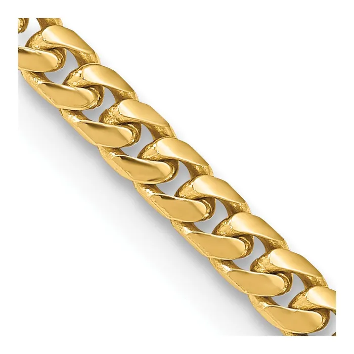 MDS Necklaces 14K 26 inch 43mm Solid Miami Cuban Link with Lobster Clasp Chain Necklace MDS Necklaces 14K 26 inch 43mm Solid Miami Cuban Link with Lobster Clasp Chain Necklace
