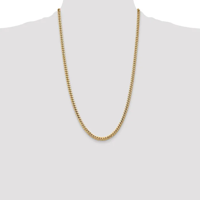 MDS Necklaces 14K 26 inch 43mm Solid Miami Cuban Link with Lobster Clasp Chain Necklace MDS Necklaces 14K 26 inch 43mm Solid Miami Cuban Link with Lobster Clasp Chain Necklace