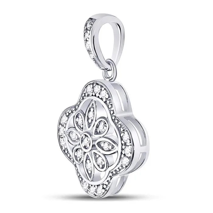 Necklaces gndatlanta Sterling Silver Round Diamond Starburst Fashion Pendant 110 Cttw Necklaces gndatlanta Sterling Silver Round Diamond Starburst Fashion Pendant 110 Cttw