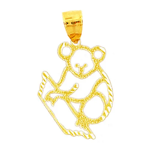 Necklaces Goldia 14K Gold CutOut Koala Pendant