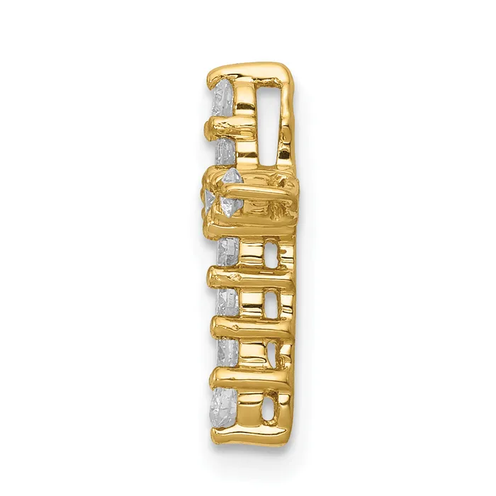 Necklaces Goldia 14k Yellow Gold 13 Ct Lab Grown Diamond VSSI G Cross Chain Slide Pendant