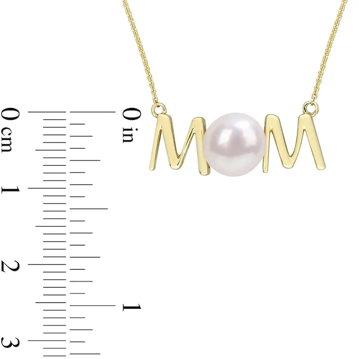 Necklaces Goldia 7075mm Cultured Freshwater Pearl MOM Necklace in 10K Yellow Gold 17 Necklaces Goldia 7075mm Cultured Freshwater Pearl MOM Necklace in 10K Yellow Gold 17