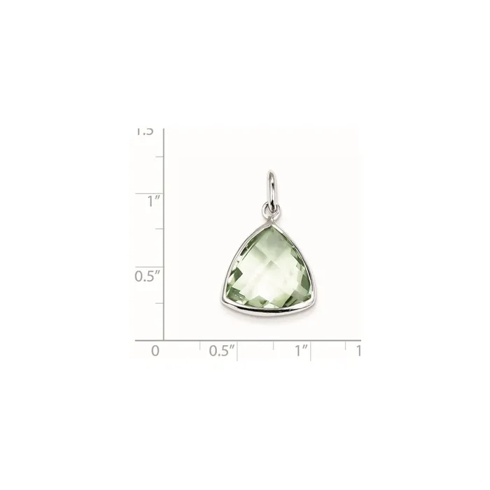 Necklaces Goldia Sterling Silver Green Quartz Pendant