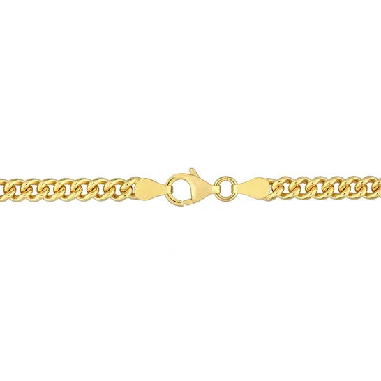 Necklaces JMS always Original AMOUR 44mm Curb Link Chain Necklace In Yellow Plated Sterling Silver 18 In Necklaces JMS always Original AMOUR 44mm Curb Link Chain Necklace In Yellow Plated Sterling Silver 18 In