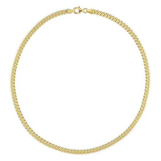 Necklaces JMS always Original AMOUR 44mm Curb Link Chain Necklace In Yellow Plated Sterling Silver 18 In Necklaces JMS always Original AMOUR 44mm Curb Link Chain Necklace In Yellow Plated Sterling Silver 18 In