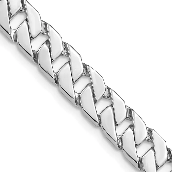 Necklaces MDS Solid 14K White Gold 20 inch 74mm Hand Polished Fancy Link with Fancy Lobster Clasp Chain Necklace Necklaces MDS Solid 14K White Gold 20 inch 74mm Hand Polished Fancy Link with Fancy Lobster Clasp Chain Necklace
