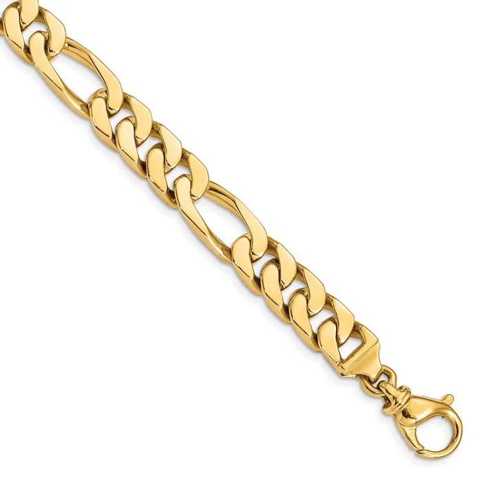 Necklaces MDS Solid 14K Yellow Gold 20 inch 92mm Hand Polished Fancy Link with Fancy Lobster Clasp Chain Necklace Necklaces MDS Solid 14K Yellow Gold 20 inch 92mm Hand Polished Fancy Link with Fancy Lobster Clasp Chain Necklace