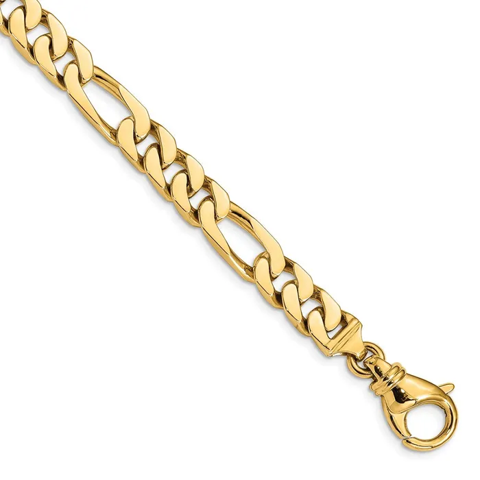 Necklaces MDS Solid 14K Yellow Gold 24 inch 77mm Hand Polished Fancy Link with Fancy Lobster Clasp Chain Necklace Necklaces MDS Solid 14K Yellow Gold 24 inch 77mm Hand Polished Fancy Link with Fancy Lobster Clasp Chain Necklace