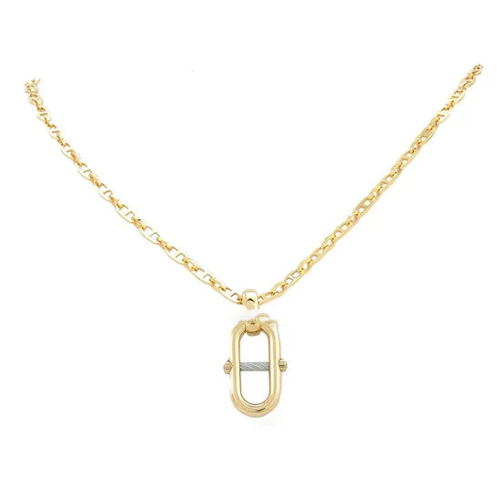 Original Charriol St Tropez Mariner Yellow Gold PVD Steel Marine Chain Link Necklace JMS always Necklaces Original Charriol St Tropez Mariner Yellow Gold PVD Steel Marine Chain Link Necklace JMS always Necklaces