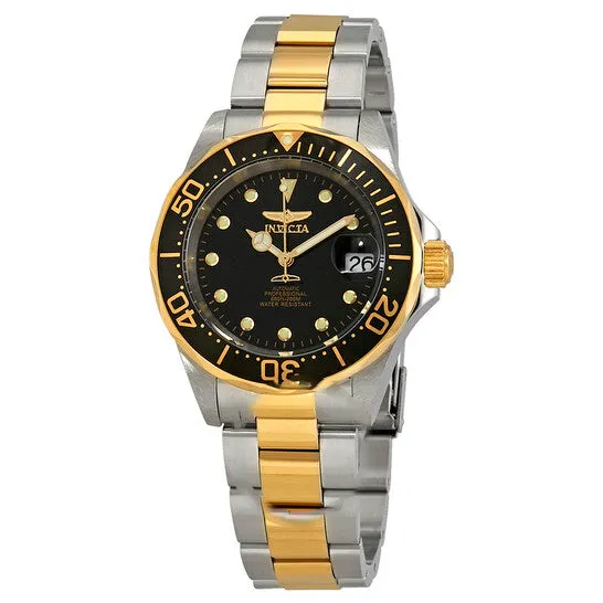 Original Invicta Pro Diver Automatic Black Dial Twotone Mens Watch 17043 JMS always Rings Original Invicta Pro Diver Automatic Black Dial Twotone Mens Watch 17043 JMS always Rings