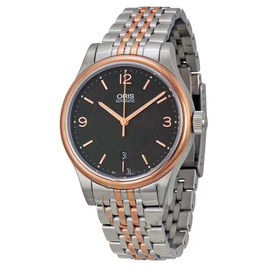 Original Oris Classic Date Black Dial Twotone Steel Mens Watch 01 733 7594 433407 8 20 63 JMS always Rings Original Oris Classic Date Black Dial Twotone Steel Mens Watch 01 733 7594 433407 8 20 63 JMS always Rings