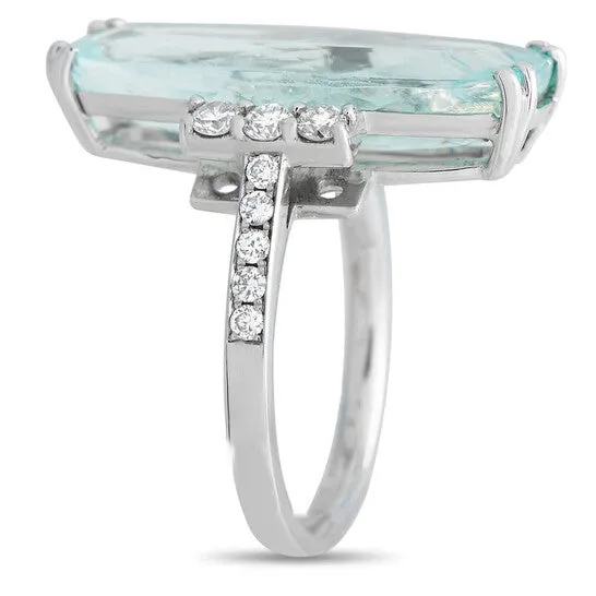 Original PreOwned LB Exclusive 18K White Gold 035ct Diamond and Tourmaline Ring MF01 101223 JMS always Rings Original PreOwned LB Exclusive 18K White Gold 035ct Diamond and Tourmaline Ring MF01 101223 JMS always Rings