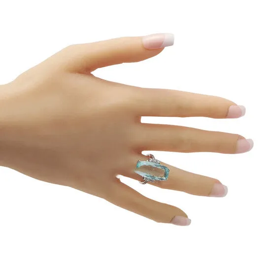 Original PreOwned LB Exclusive 18K White Gold 035ct Diamond and Tourmaline Ring MF01 101223 JMS always Rings Original PreOwned LB Exclusive 18K White Gold 035ct Diamond and Tourmaline Ring MF01 101223 JMS always Rings