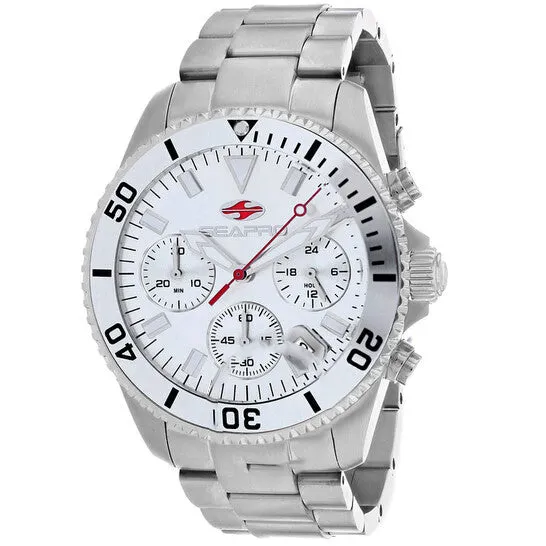 Original Seapro Scuba 200 Chrono Silvertone Dial Mens Watch SP4350 JMS always Rings Original Seapro Scuba 200 Chrono Silvertone Dial Mens Watch SP4350 JMS always Rings