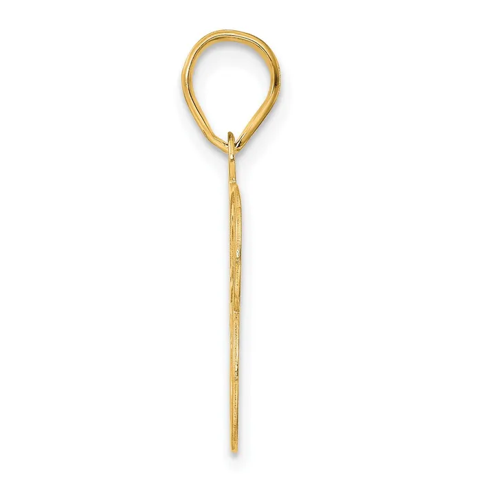 PreStyled Sets Goldia 14k Yellow Gold Polished Etched Number 43 Pendant