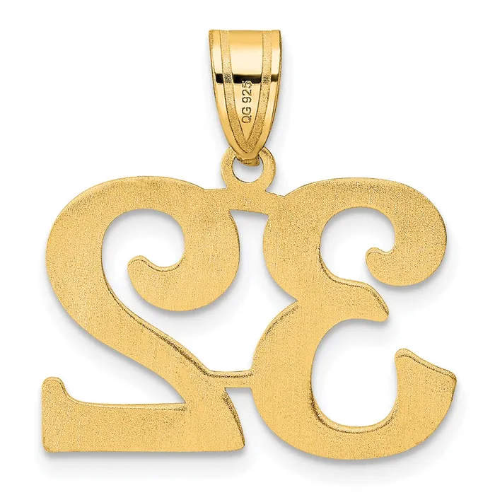 PreStyled Sets Goldia 14k Yellow Gold Polished Number 32 Pendant