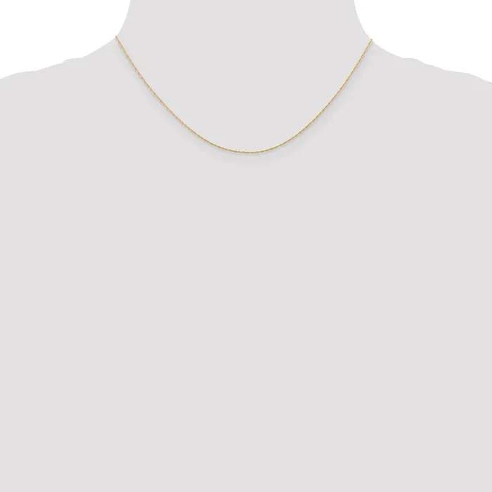 QGold Necklaces 14K Rose Gold 16 inch Carded 5mm Cable Rope with Spring Ring Clasp Chain Necklace QGold Necklaces 14K Rose Gold 16 inch Carded 5mm Cable Rope with Spring Ring Clasp Chain Necklace