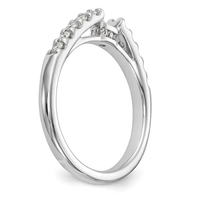 Rings Goldia 033ct CZ Solid Real 14K White Gold Peg Set Engagement Ring