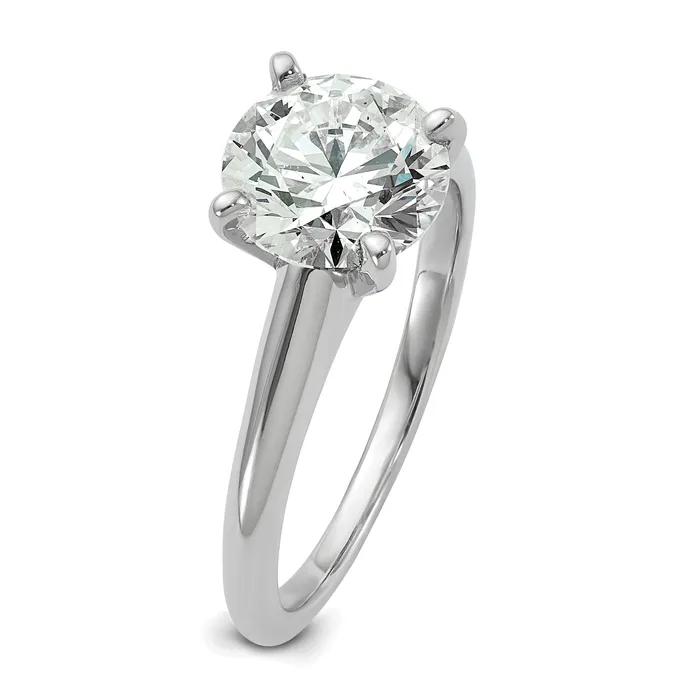 Rings Goldia 14k White Gold 2 Ct Certified Lab Grown Diamond VSSI G Round Solitaire Engagement Ring