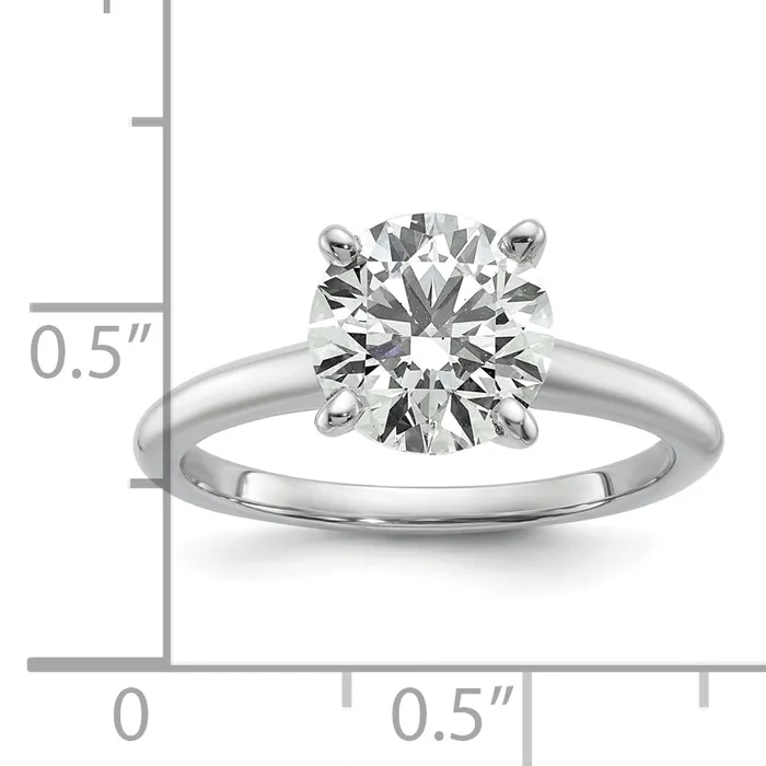 Rings Goldia 14k White Gold 2 Ct Certified Lab Grown Diamond VSSI G Round Solitaire Engagement Ring
