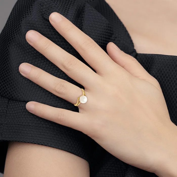 Rings Goldia 14k Yellow Gold 75mm FW Cultured Pearl ring