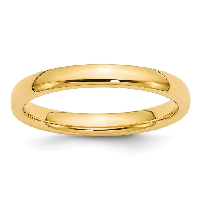 Rings Goldia Solid 10K Yellow Gold 3mm Comfort Fit MensWomens Wedding Band Ring Size 12