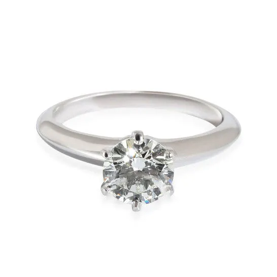 Rings JMS always Original PreOwned Tiffany Co Tiffany Setting Engagement Ring in Platinum I VVS1 119 CTW Rings JMS always Original PreOwned Tiffany Co Tiffany Setting Engagement Ring in Platinum I VVS1 119 CTW